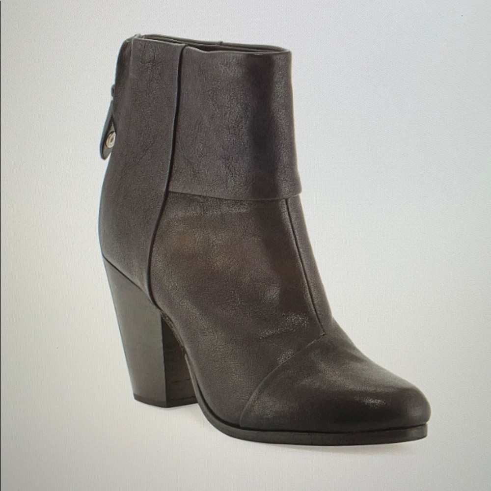 Rag & Bone Newbury Leather Ankle Boots Size 40